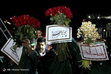 گلباران حرم مطهر رضوی (ع) در شب میلاد جوادالائمه (ع)