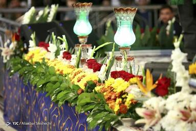 گلباران حرم مطهر رضوی (ع) در شب میلاد جوادالائمه (ع)