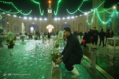 جشن شب میلاد امام علی (ع) در حرم حضرت معصومه (س)