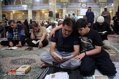 مراسم اعمال ام داوود معتکفین در قم