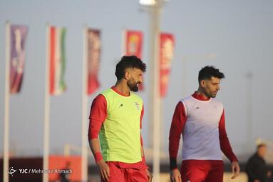 آخرین تمرین تیم ملی ایران پیش از بازی با قطر