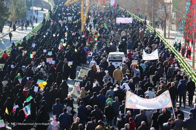 راهپیمایی چهل و پنجمین سالروز پیروزی انقلاب اسلامی در همدان