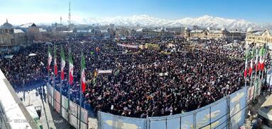 راهپیمایی چهل و پنجمین سالروز پیروزی انقلاب اسلامی در همدان