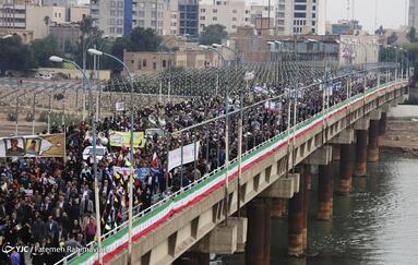 راهپیمایی چهل و پنجمین سالروز پیروزی انقلاب اسلامی در اهواز