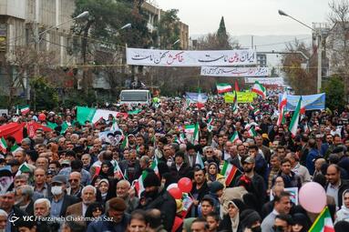راهپیمایی چهل و پنجمین سالروز پیروزی انقلاب اسلامی در شیراز