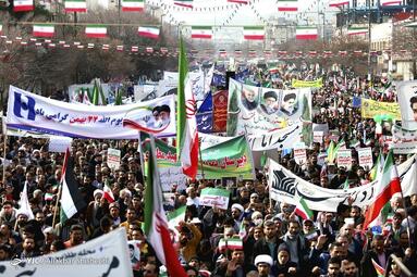 راهپیمایی چهل و پنجمین سالروز پیروزی انقلاب اسلامی در مشهد