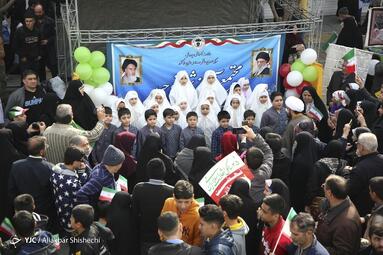 راهپیمایی چهل و پنجمین سالروز پیروزی انقلاب اسلامی در مشهد