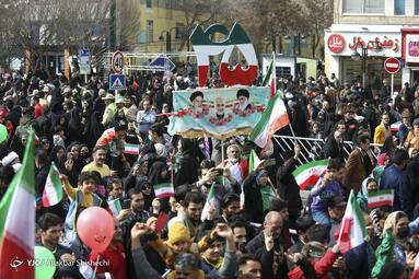 راهپیمایی چهل و پنجمین سالروز پیروزی انقلاب اسلامی در مشهد