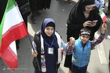 راهپیمایی چهل و پنجمین سالروز پیروزی انقلاب اسلامی در مشهد
