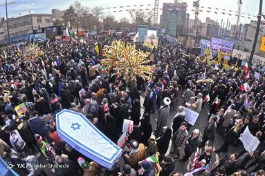 راهپیمایی چهل و پنجمین سالروز پیروزی انقلاب اسلامی در مشهد