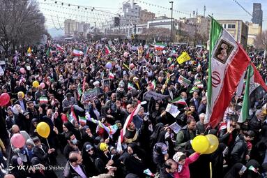 راهپیمایی چهل و پنجمین سالروز پیروزی انقلاب اسلامی در مشهد