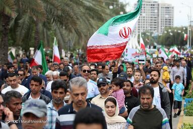 راهپیمایی چهل و پنجمین سالروز پیروزی انقلاب اسلامی در کیش
