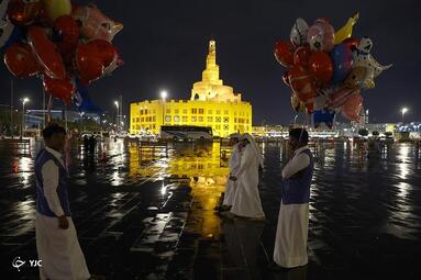 یک شب بارانی در دوحه قطر
