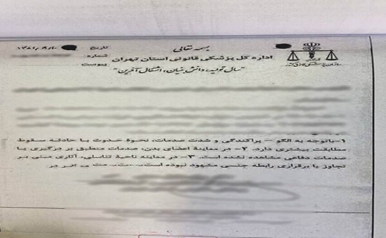 تصاویری از پرونده مرحوم نیکا شاکرمی