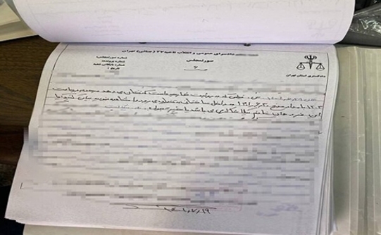 تصاویری از پرونده مرحوم نیکا شاکرمی