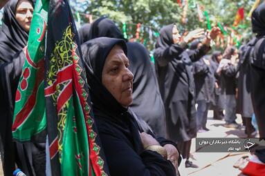 مراسم عزاداری روز عاشورای حسینی در روستای گنجه رودبار گیلان