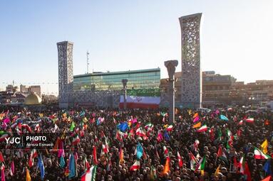مراسم بزرگداشت یوم‌الله ۹ دی در میدان امام حسین (ع)