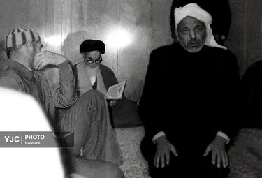 عکس حضرت امام خمینی (ره) در شهر نجف اشرف
