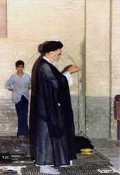 عکس حضرت امام خمینی (ره) در شهر نجف اشرف
