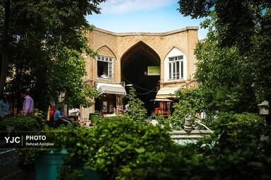 حیاط و کاروانسراهای بازار تبریز
