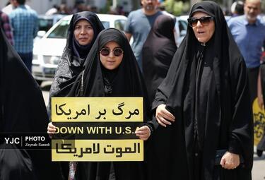تجمع مردم همدان در محکومیت حملات رژیم صهیونیستی به کشور