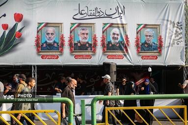 مهمونی ۱۰ کیلومتری غدیر با شعار «ایران ذوالفقار علی»
