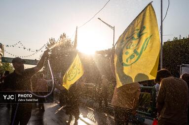 مهمونی ۱۰ کیلومتری غدیر با شعار «ایران ذوالفقار علی»