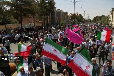 راهپیمایی جمعه نصر و خشم در کرمان