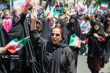 راهپیمایی جمعه نصر و خشم در رشت