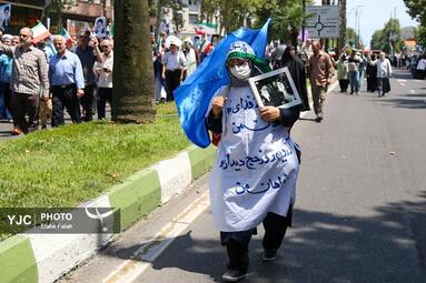 راهپیمایی جمعه نصر و خشم در رشت