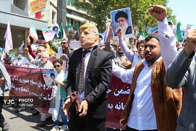 راهپیمایی جمعه نصر و خشم در رشت