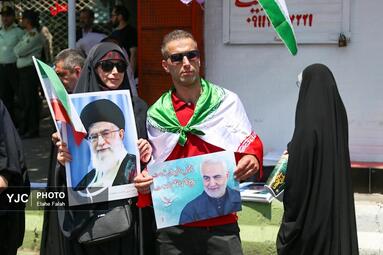 راهپیمایی جمعه نصر و خشم در رشت