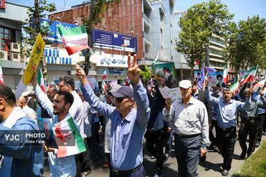 راهپیمایی جمعه نصر و خشم در رشت