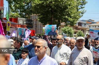 راهپیمایی جمعه نصر و خشم در رشت