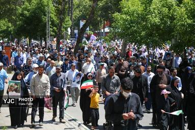 راهپیمایی جمعه نصر و خشم در رشت