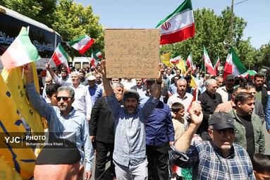 راهپیمایی جمعه نصر و خشم در زنجان