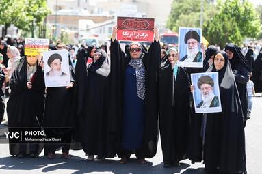راهپیمایی جمعه نصر و خشم در زنجان
