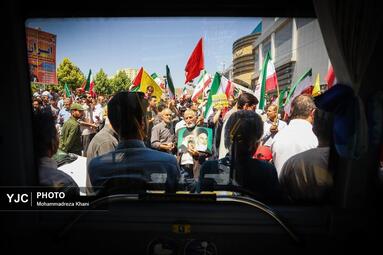 راهپیمایی جمعه نصر و خشم در زنجان