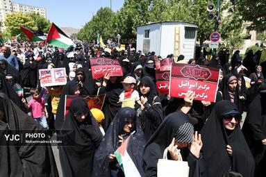 راهپیمایی جمعه نصر و خشم در زنجان