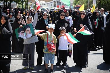 راهپیمایی جمعه نصر و خشم در زنجان