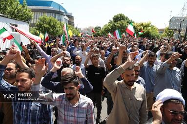 راهپیمایی جمعه نصر و خشم در زنجان