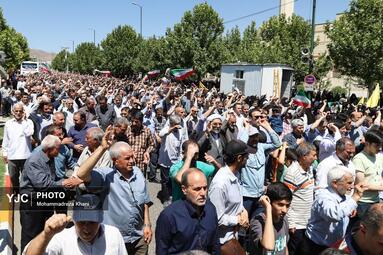 راهپیمایی جمعه نصر و خشم در زنجان