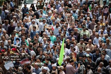 راهپیمایی جمعه نصر و خشم در همدان
