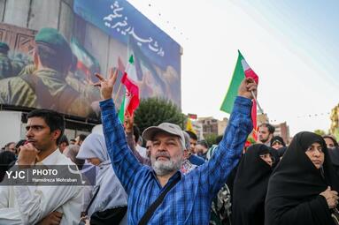 تجمع مردمی و دانشجویی ضد جنایات آمریکا و رژیم صهیونیستی