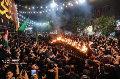 آیین مشعل گردانی عراقی‌های مقیم تهران