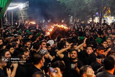 آیین مشعل گردانی عراقی‌های مقیم تهران