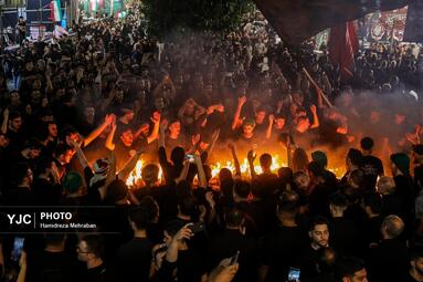 آیین مشعل گردانی عراقی‌های مقیم تهران