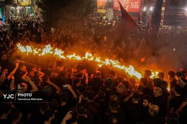 آیین مشعل گردانی عراقی‌های مقیم تهران