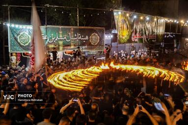آیین مشعل گردانی عراقی‌های مقیم تهران