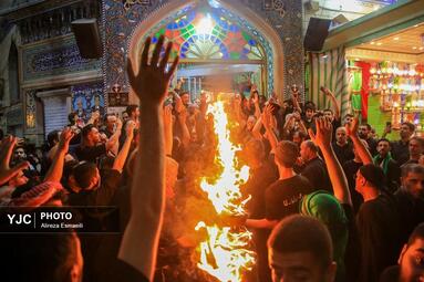 آیین مشعل گردانی عراقی‌های مقیم تهران